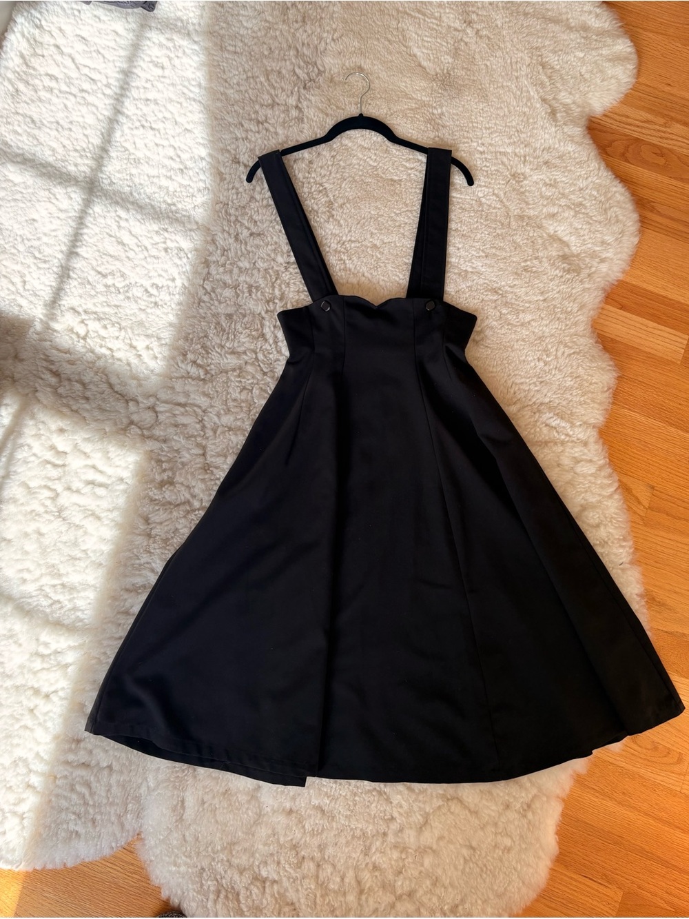 Bettie Page Black Suspender Midi Dress Size Small